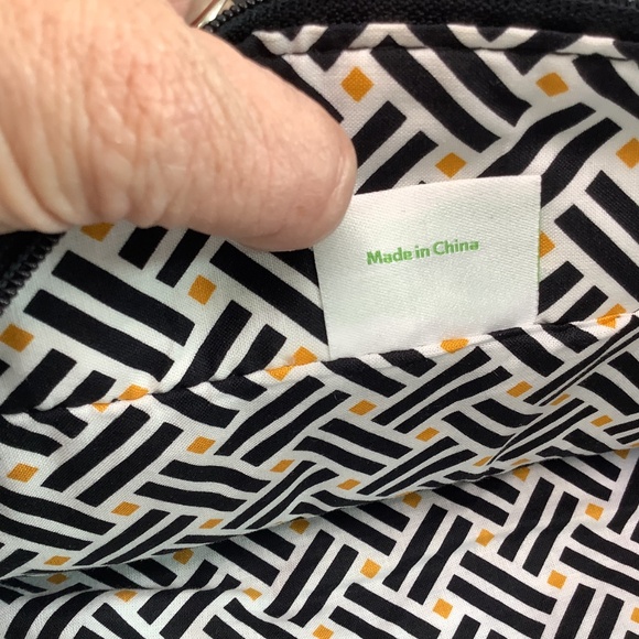 Vera Bradley Classic Quilted Microfiber and Patent Leather Large Black Tote Bag - Picture 13 of 13